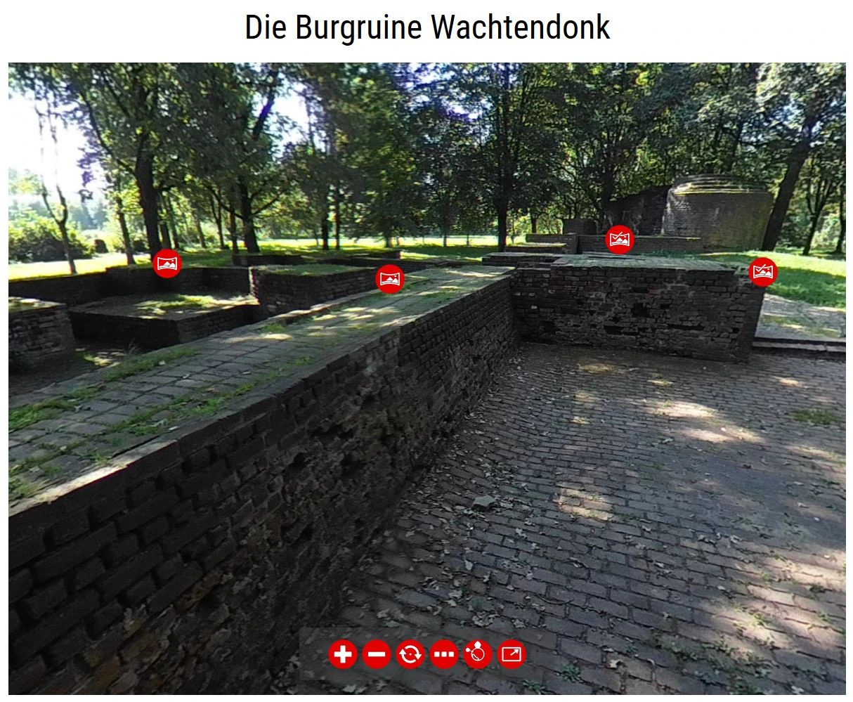 Virtuelle Tour durch die Burgruine in Wachtendonk